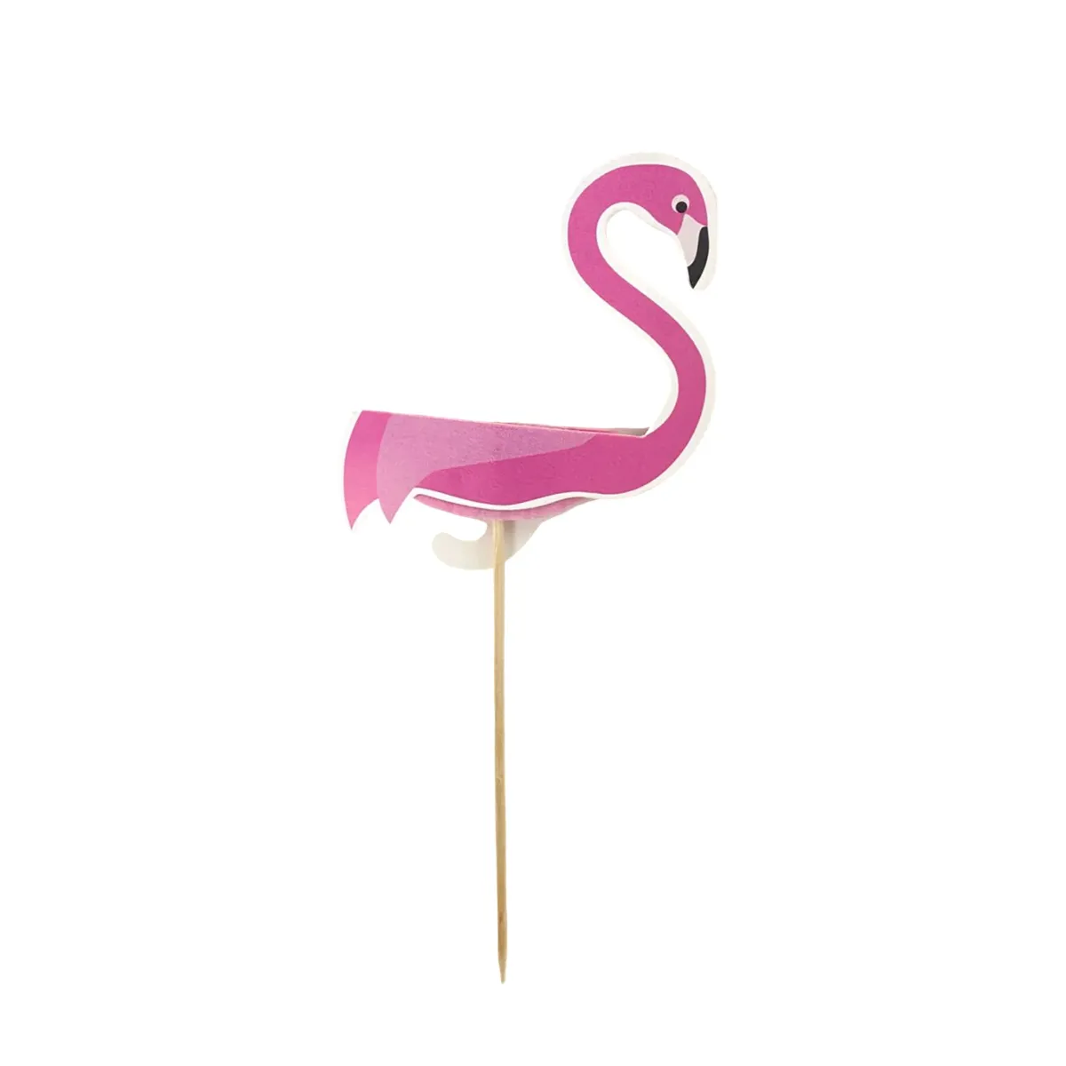 Paper Flamingo On Stick