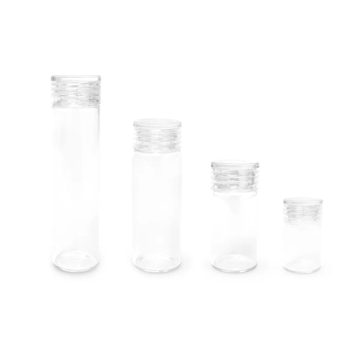 Clear Cover Glass Bottle
