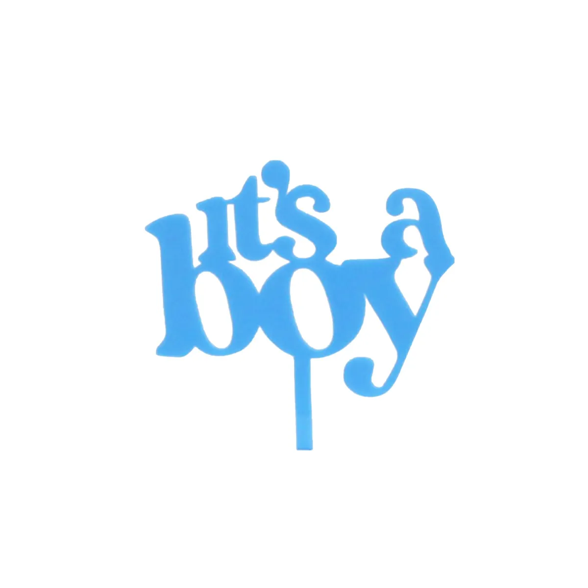 Blue “It’s a Boy” Plexi Cake Topper – Welcome Your Little Prince!