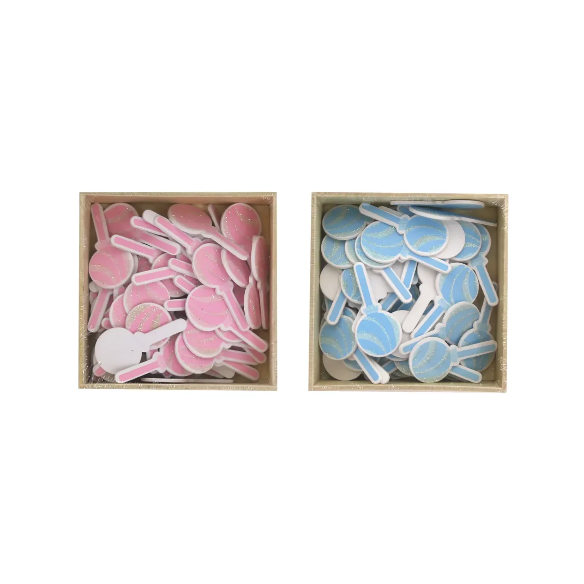 Lollipop Wooden Motif – Candy‑Shape Decoration Pieces