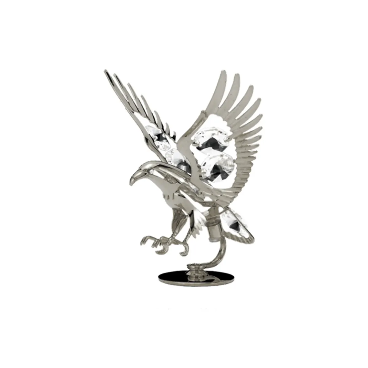 Silver Plated Eagle Crystal Souvenir