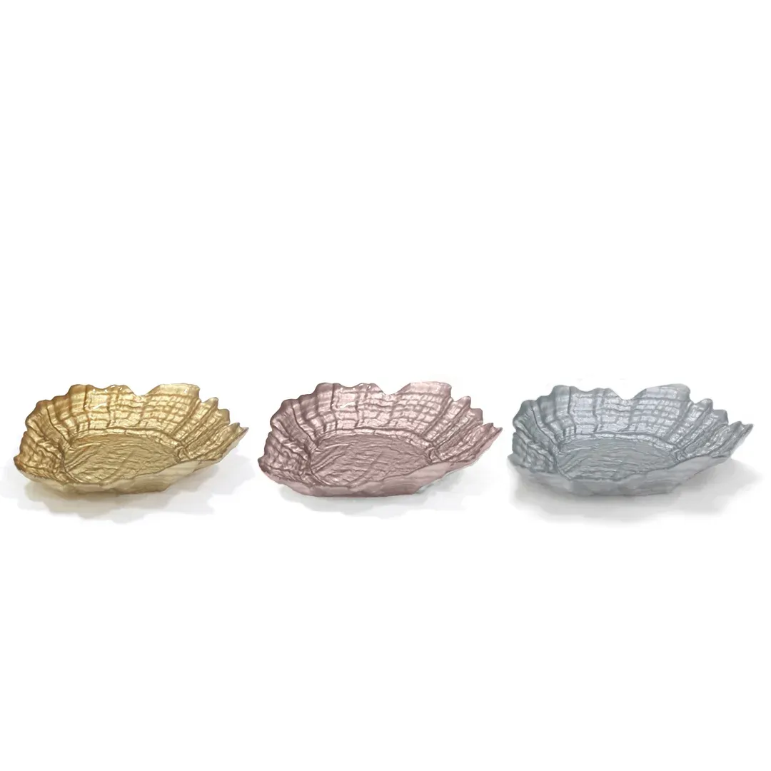 Oval Metallic Bowl