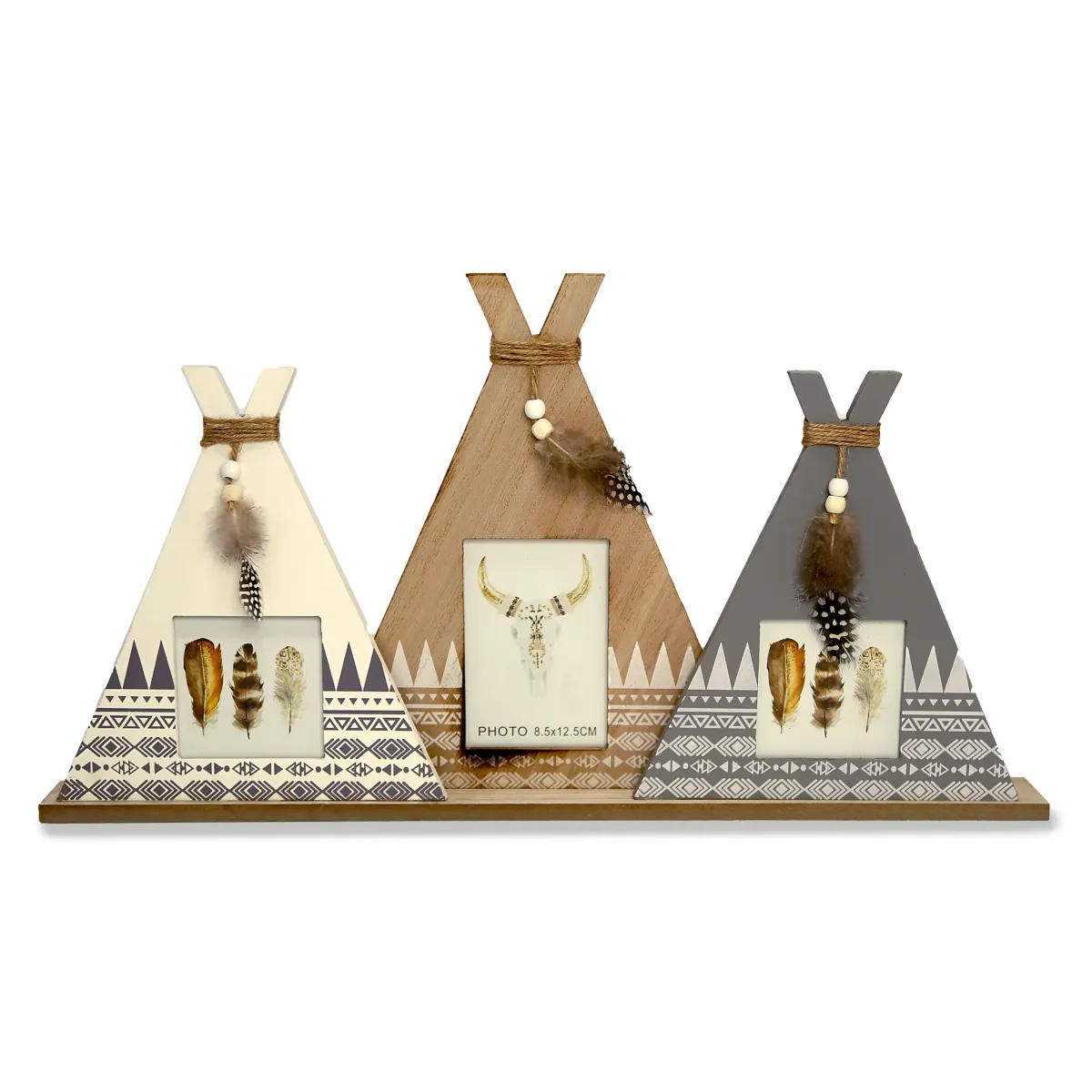 3 Sections Indian Tent Shape Photo Frame