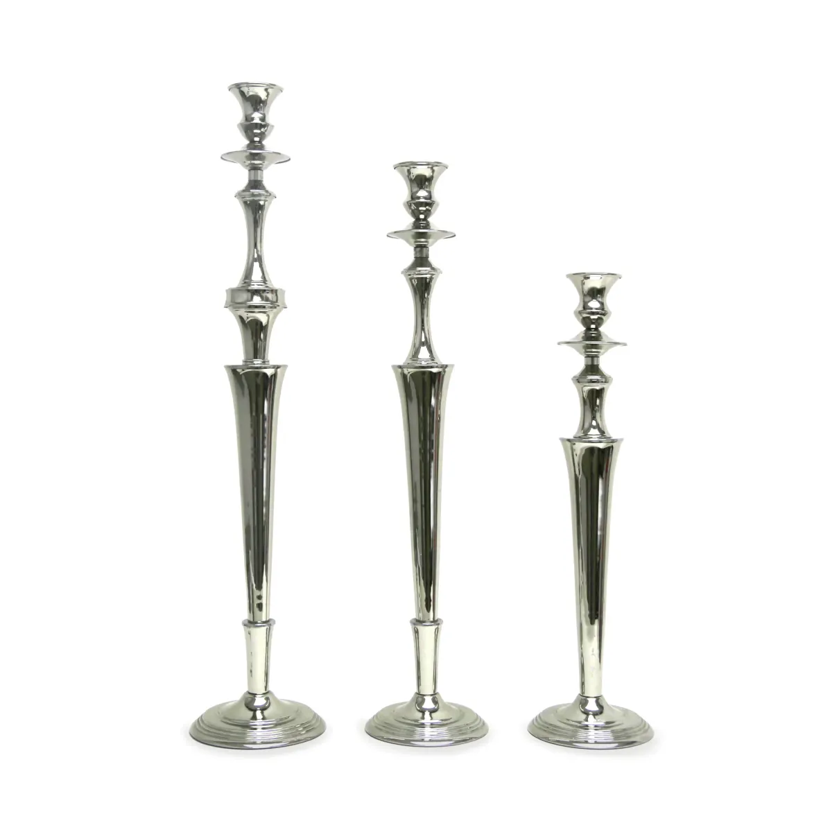 Nickle Plated Candle Holder
