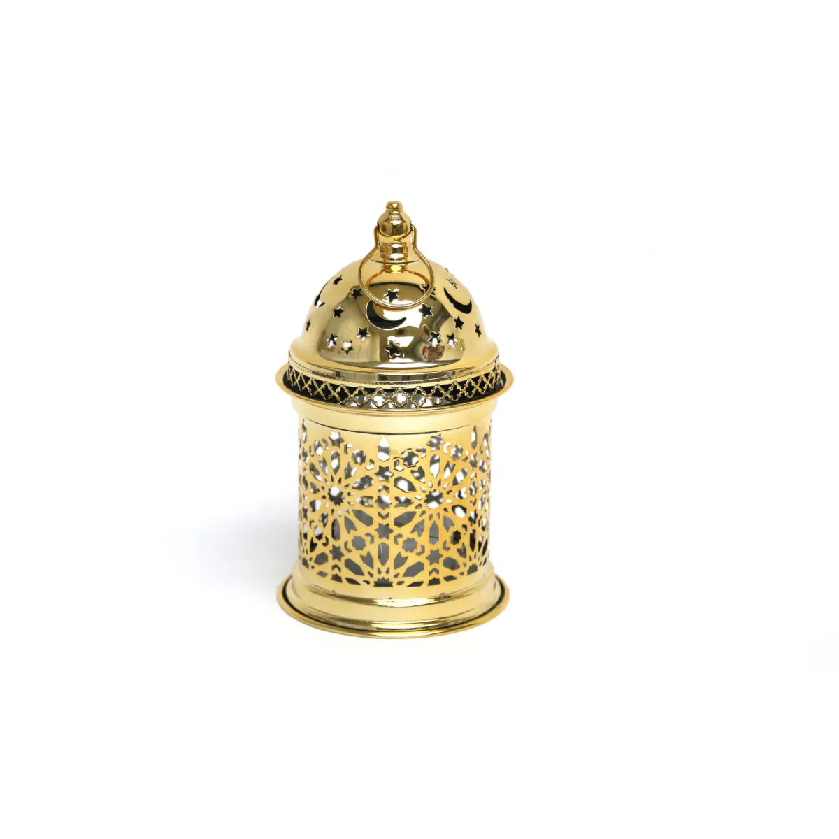 Gold LED Light Arabesque Lantern – Enchanting Ramadan Decoratives