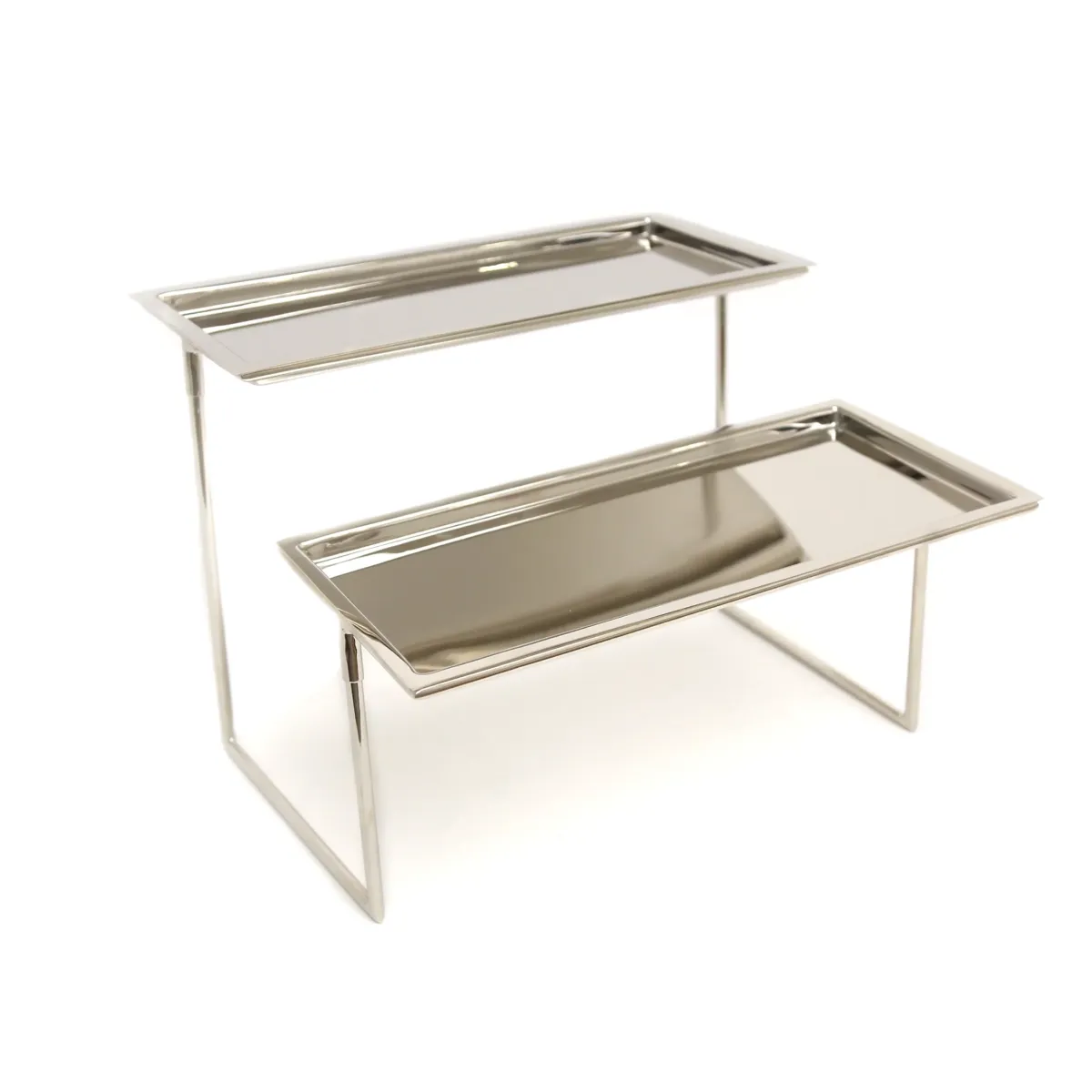 Two Silver Tires Stand