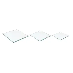 Square Mirror Glass Centerpiece Plate – Available in 3 Sizes