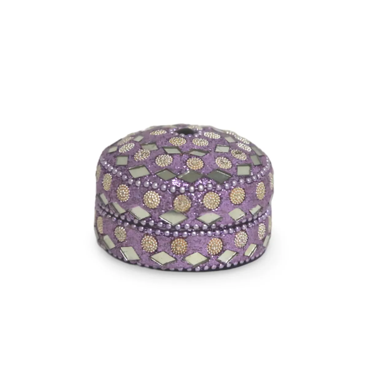 Purple Round Pill Box