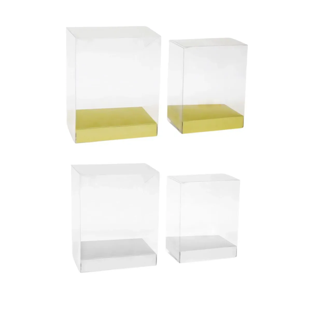 Metallic Base PVC Box for Elegant Gift Packaging