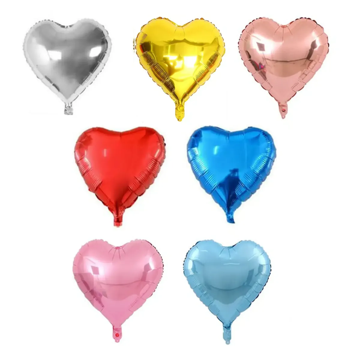 Metallic Heart Foil Balloon – Romantic & Festive Decoration