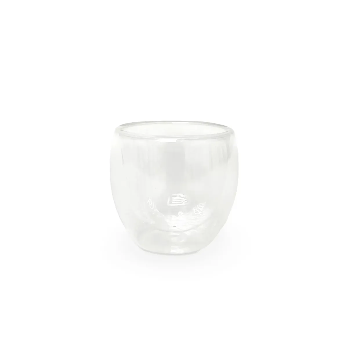 Double Walled Transparent Glass Cup