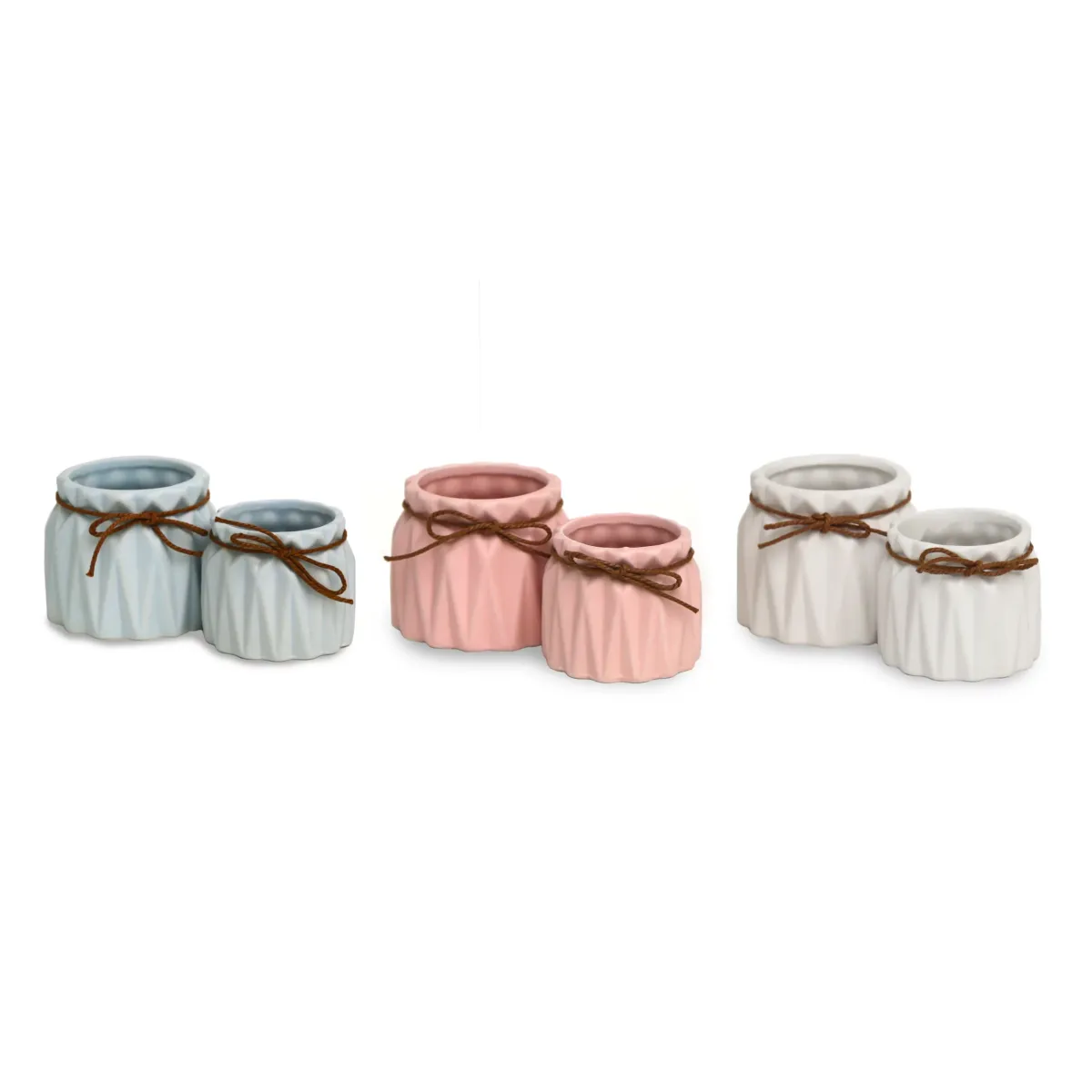 Bow Tied Short Vase