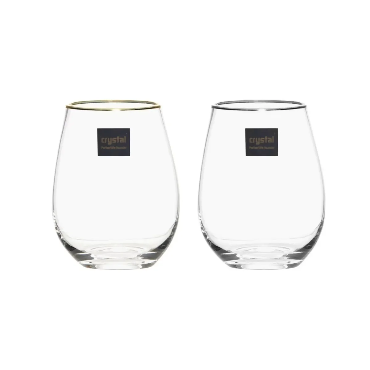 Rimmed Crystal Cup  – Sparkling Elegance for Every Sip!