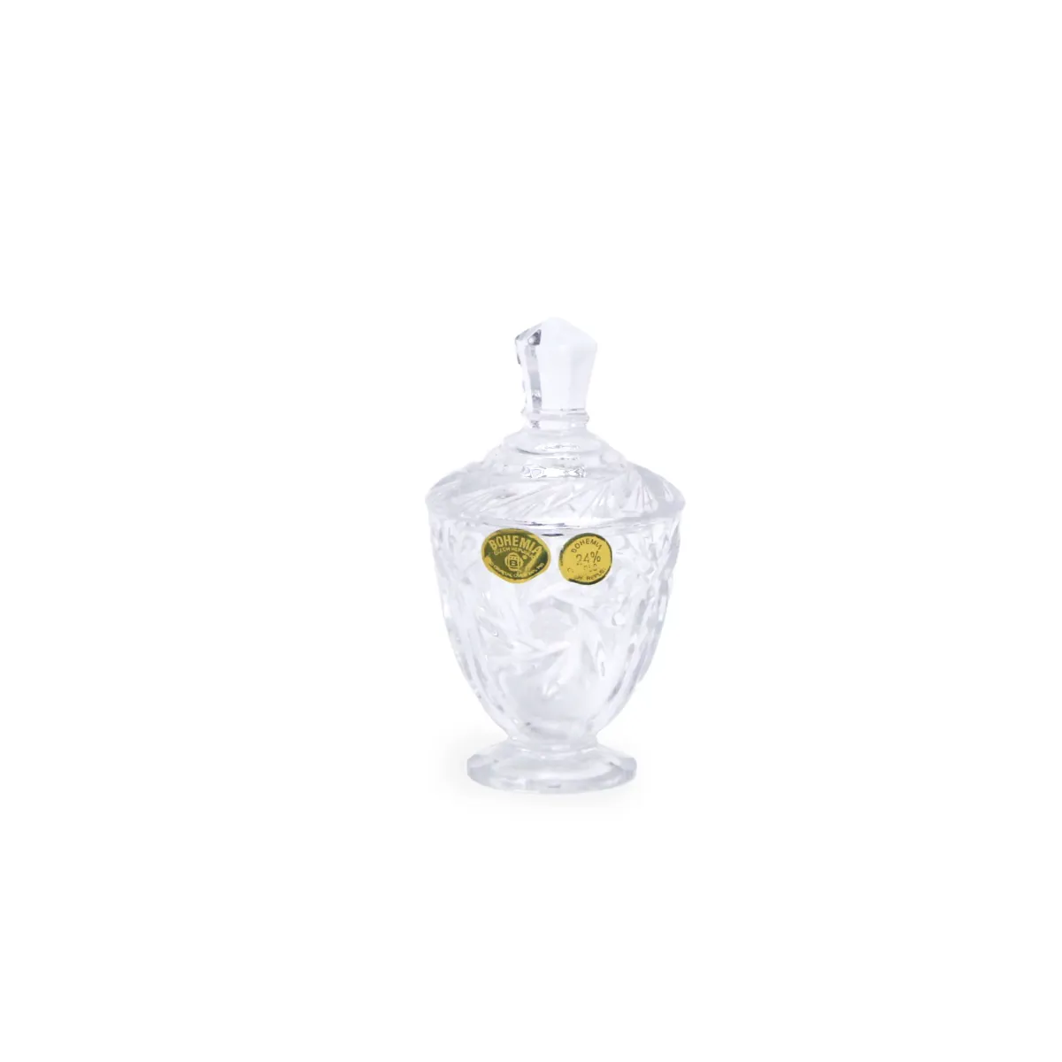 Bohemia Crystal Covered Sugar Bowl with Lid