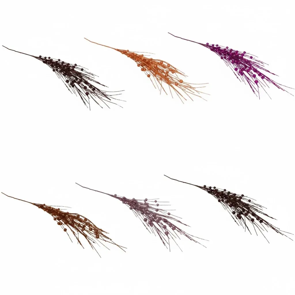 Assorted Glittered Pine Branch