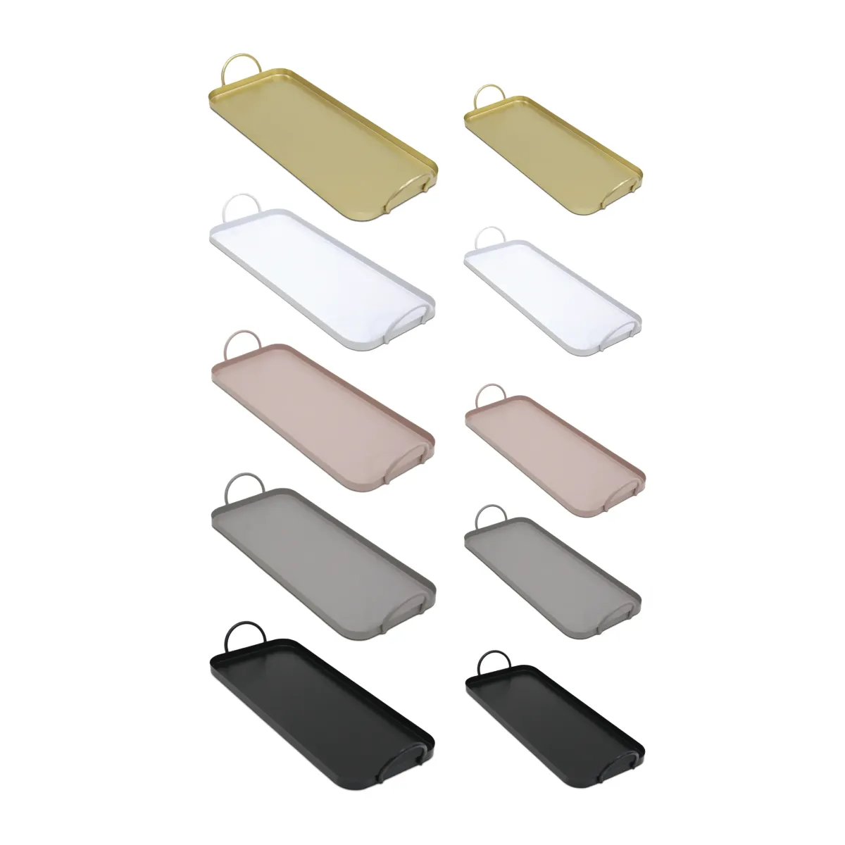 Rectangular Metal Tray With Handle – Serving & Decor Tray