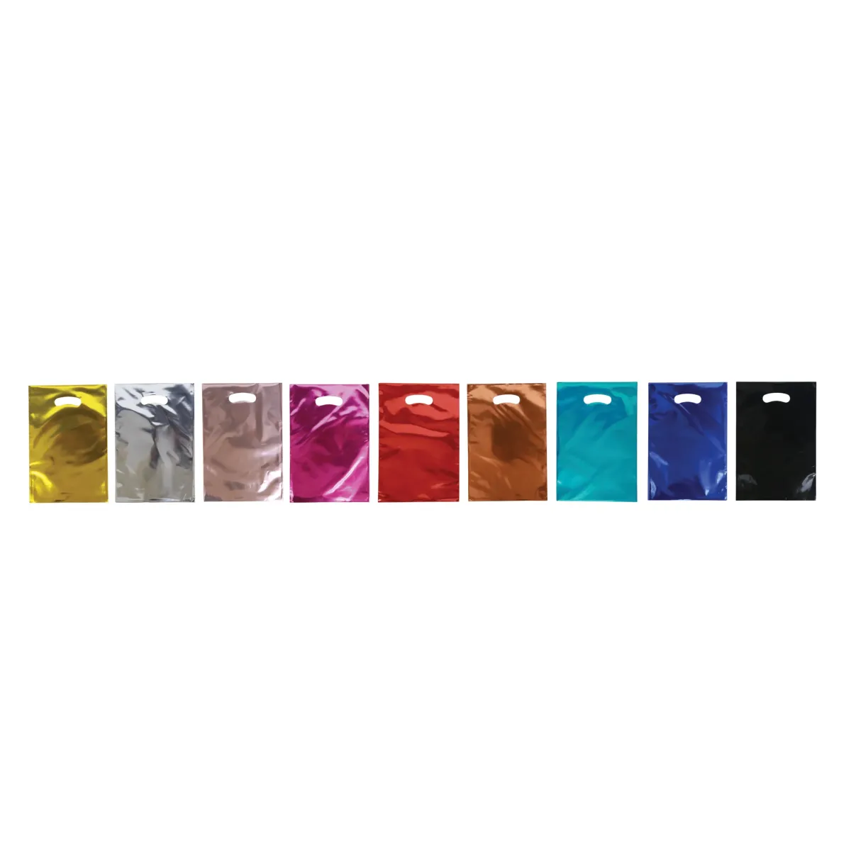 Metallic Plain Paper Bag Elegant Gift Packaging
