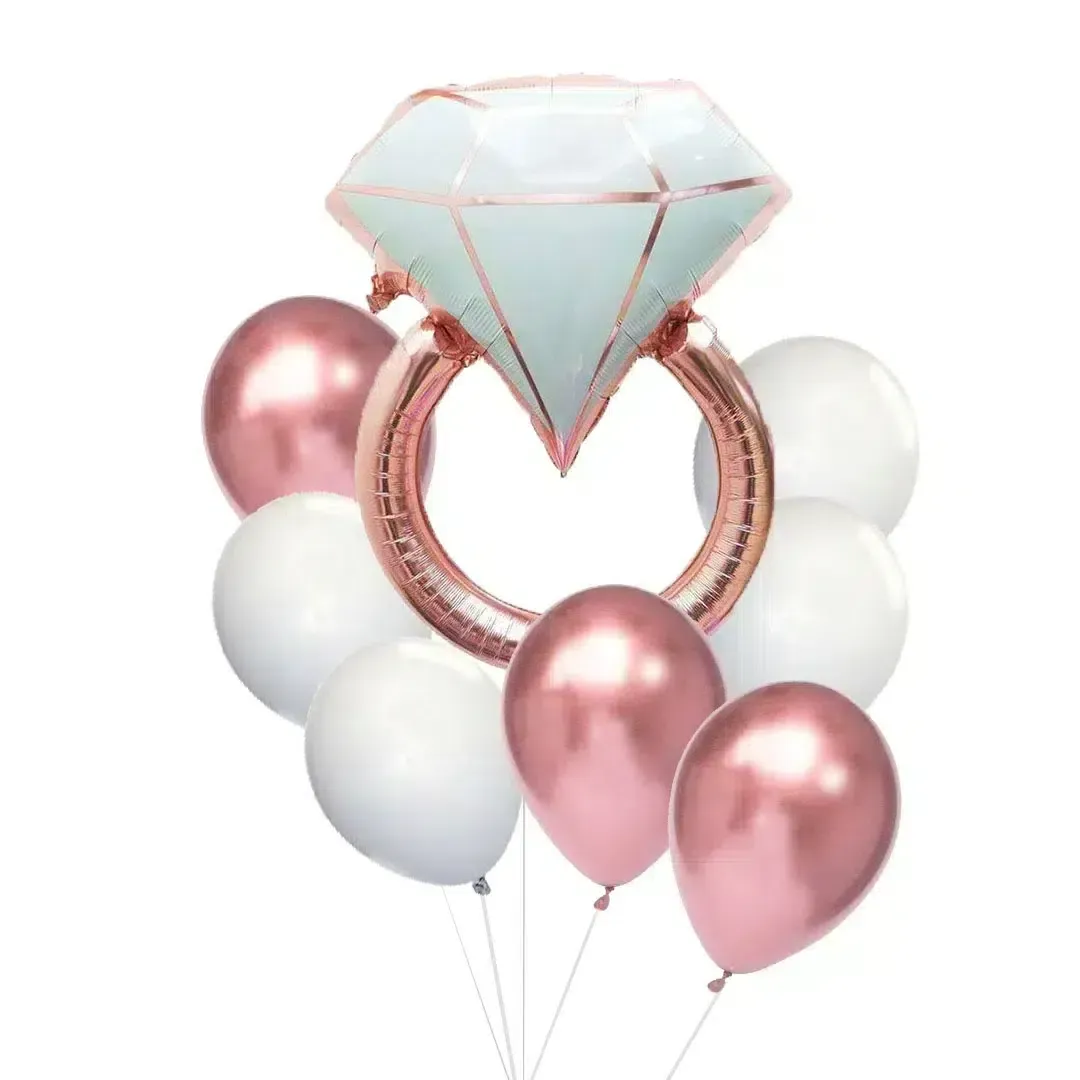 Diamond Ring Helium Collection – Pop the Question with Sparkle!