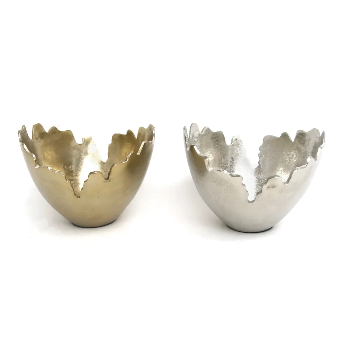 Gold ALU Bowl – Raw Bright Broken Edges (30.5 cm)