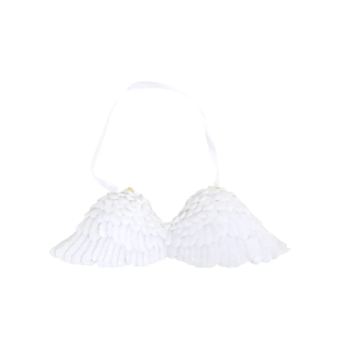 White Angel Wings Resin – Medium Decorative Figurine