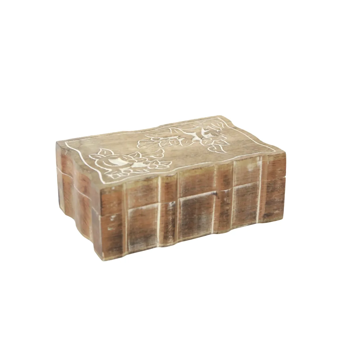 Vintage Wooden Jewelry Storage Box