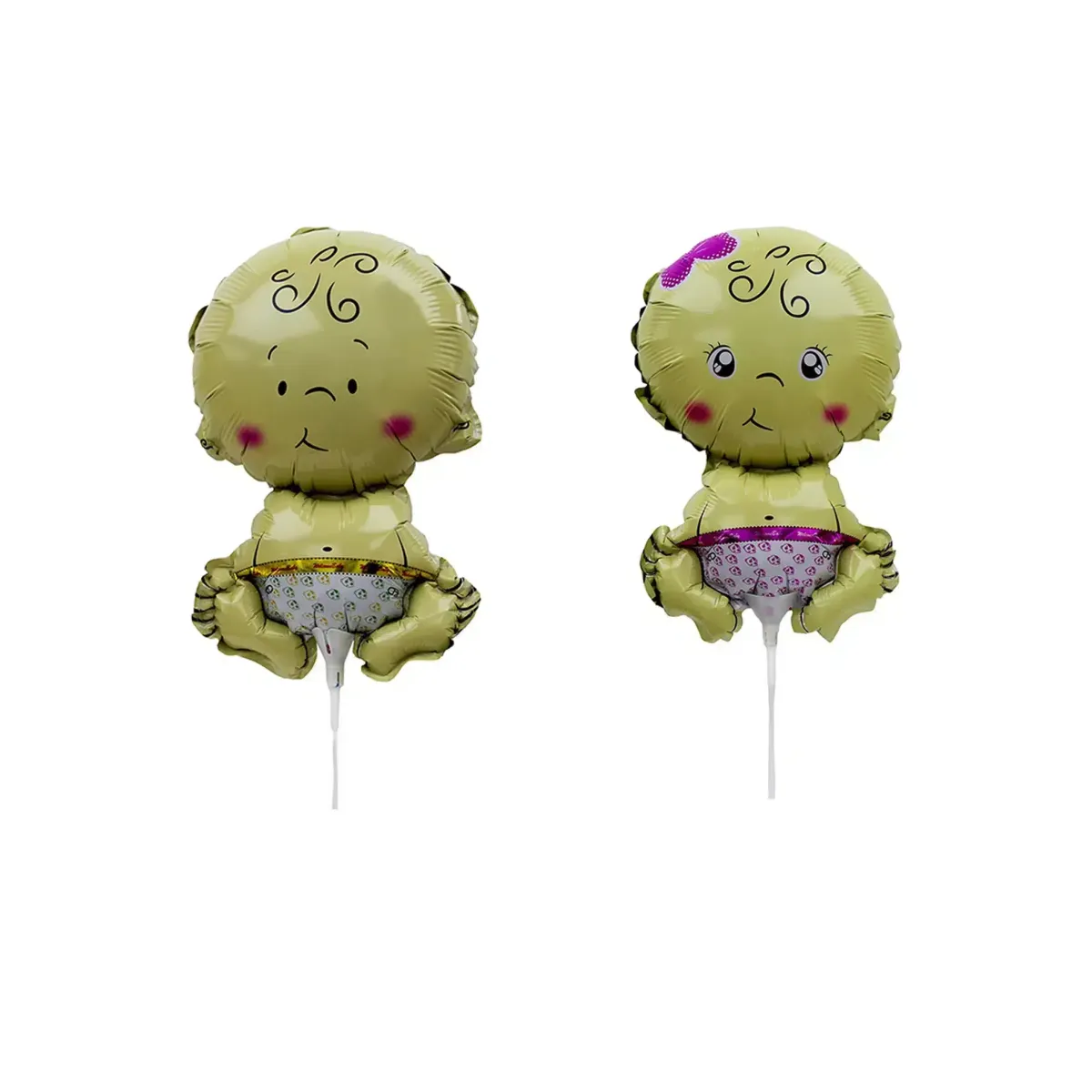 Baby on a Stick Foil Balloon – Cute Accessories Party Decoration | Baby Shower Articles Party Essential