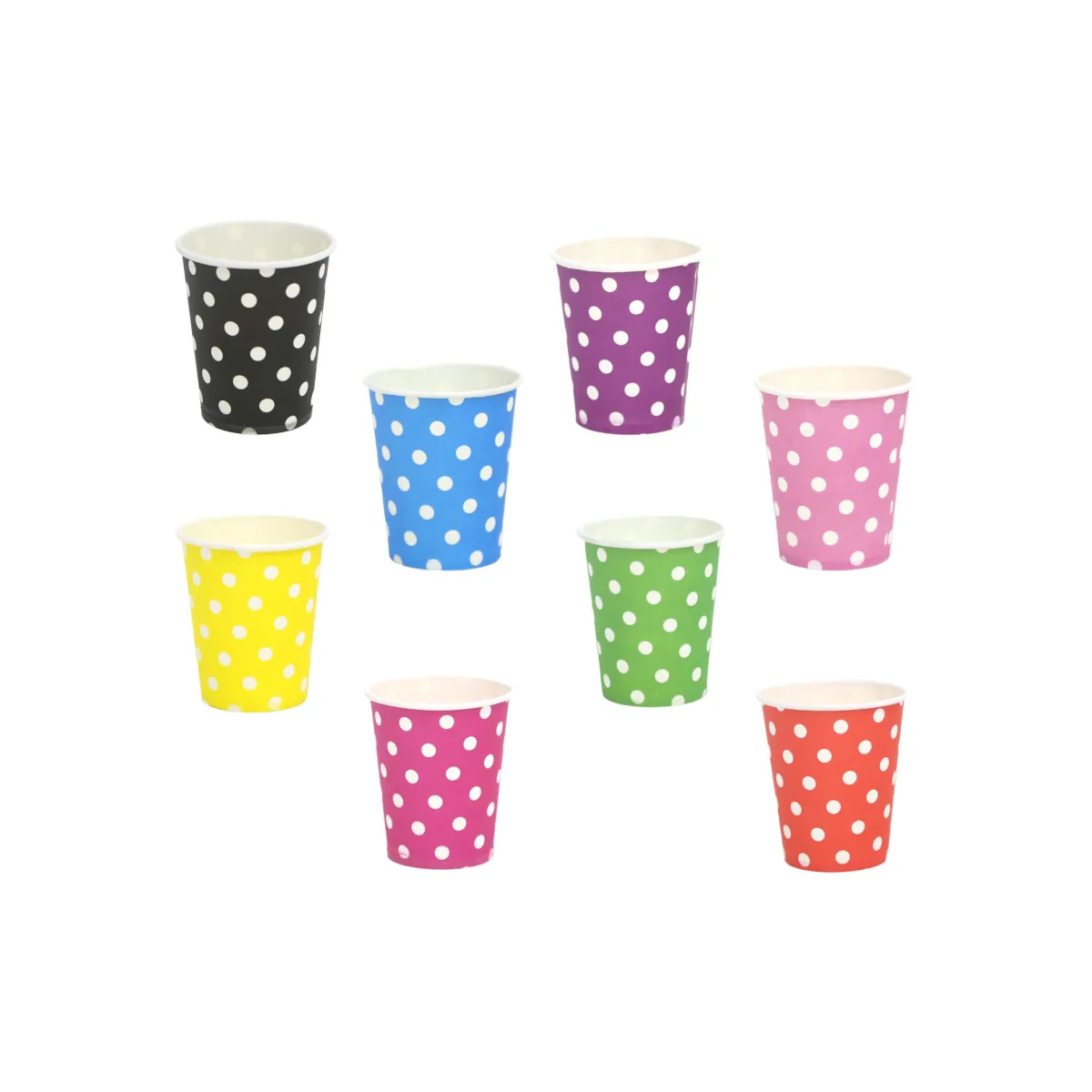 Dotted Carton Cups – Convenient & Fun Party Drinkware