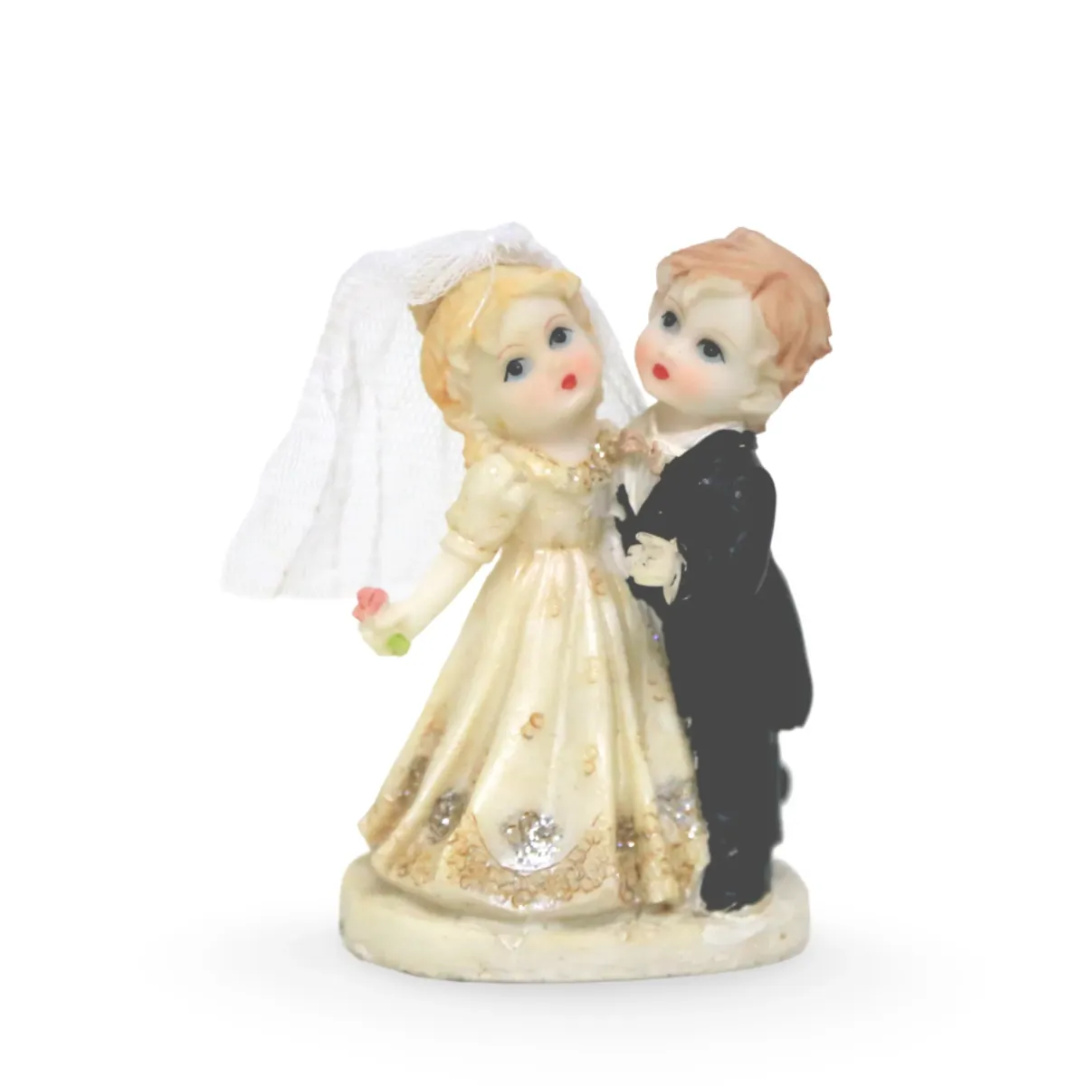 Bride & Groom Figure Decoration – 10 cm Wedding Couple Figurine | Articles World