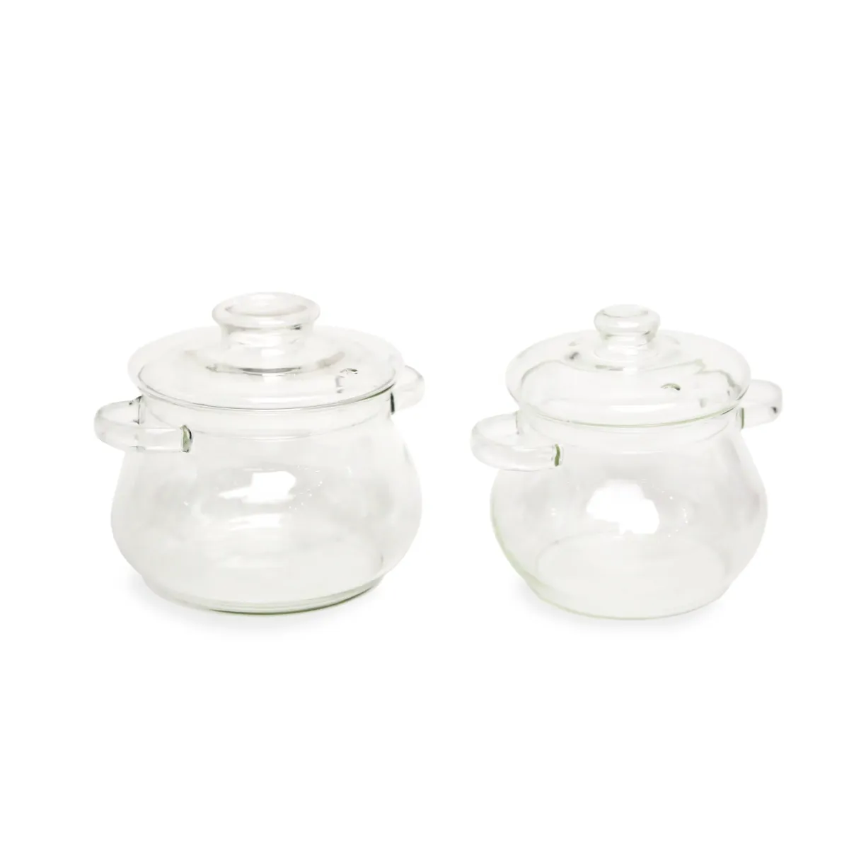 Clear Glass Pot With Cover – Transparent Cooking & Serving Vessel