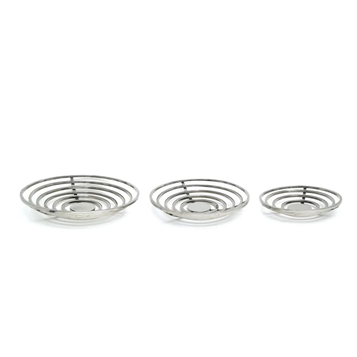 Silver Round Stainless Steel Platter