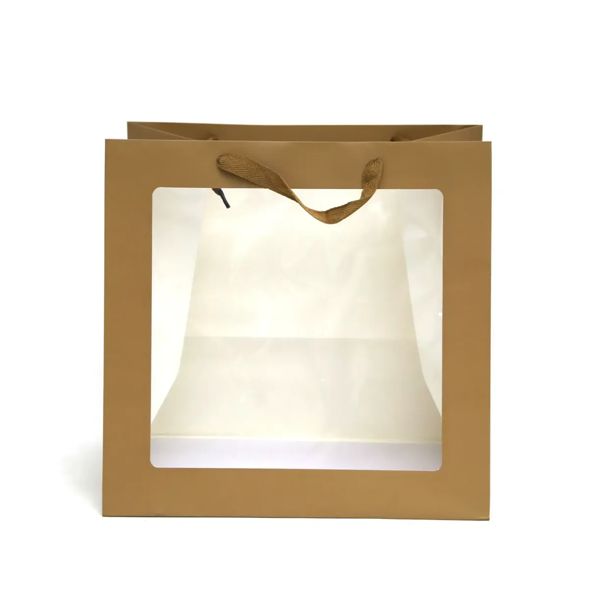 PVC Window Cotton Handle Carton Bag