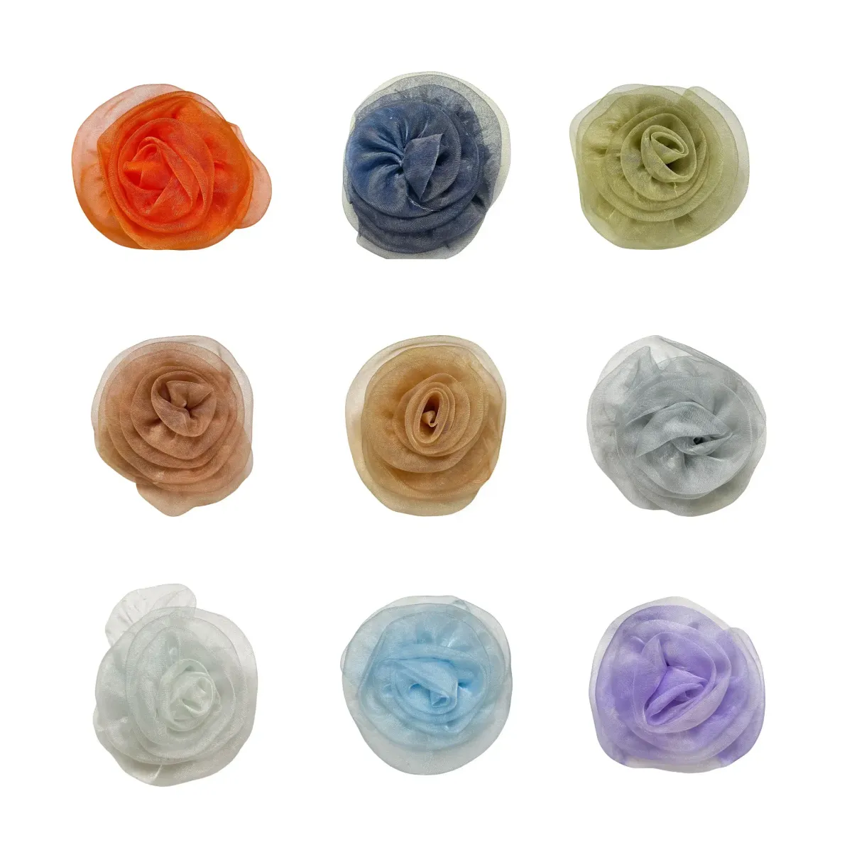 Tulle Blossom Motif Decorative Floral Embellishment