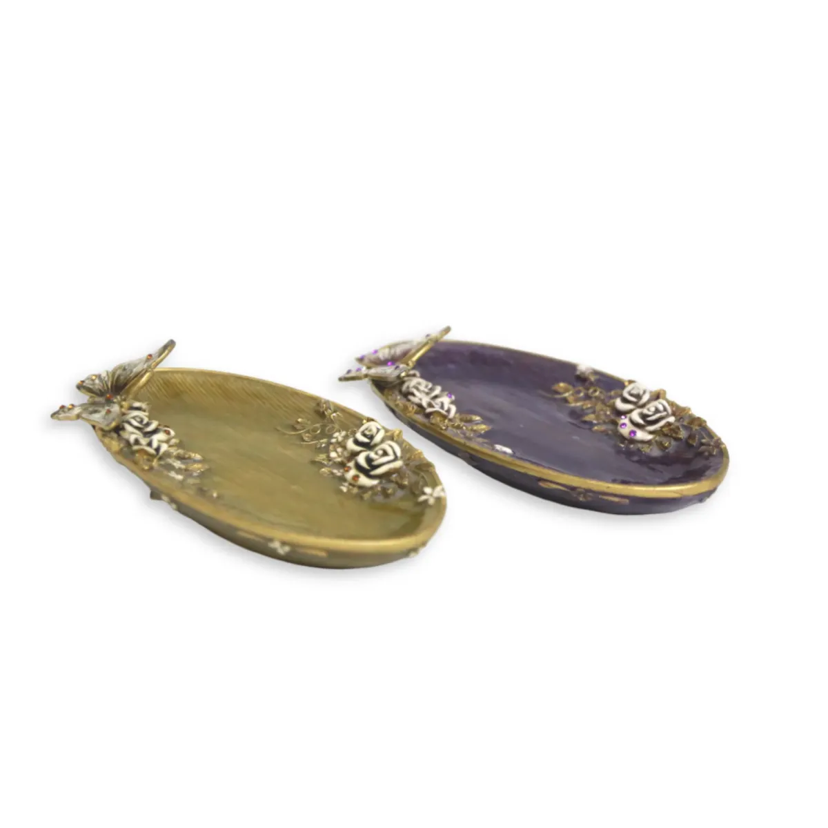 Butterfly On Small Oval Tray