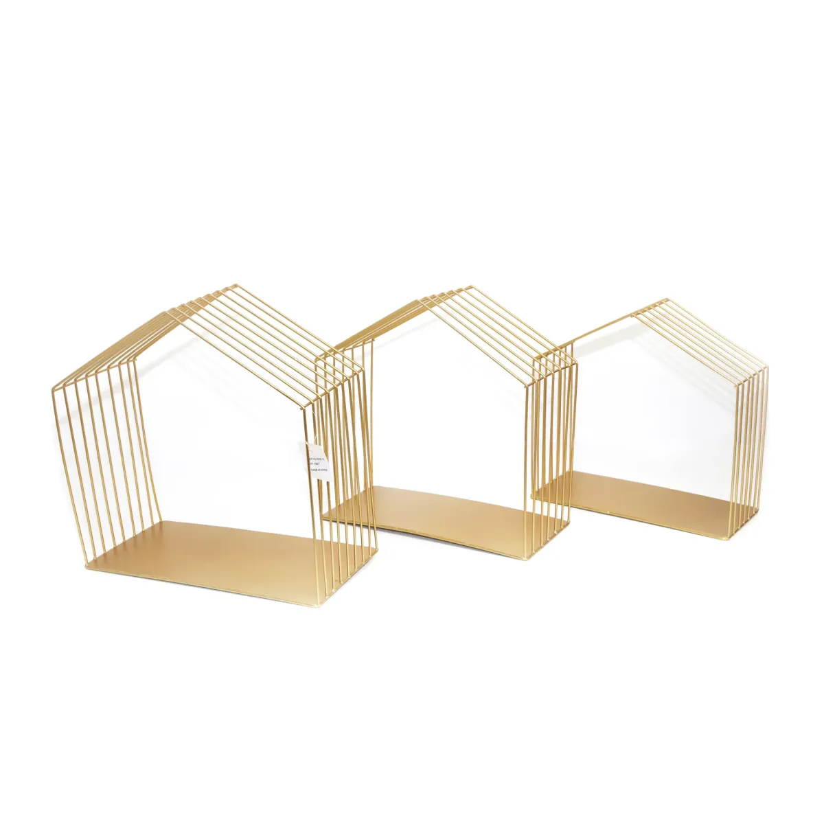 Gold House Frame Metal Decoration
