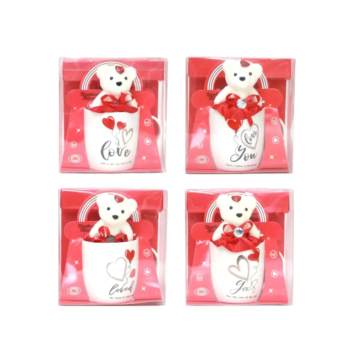 Ivory Teddy Bear Love Design Mug