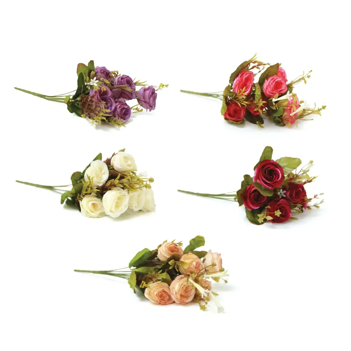 Jasmine Flower Bunch – Small Green Leaves Decor