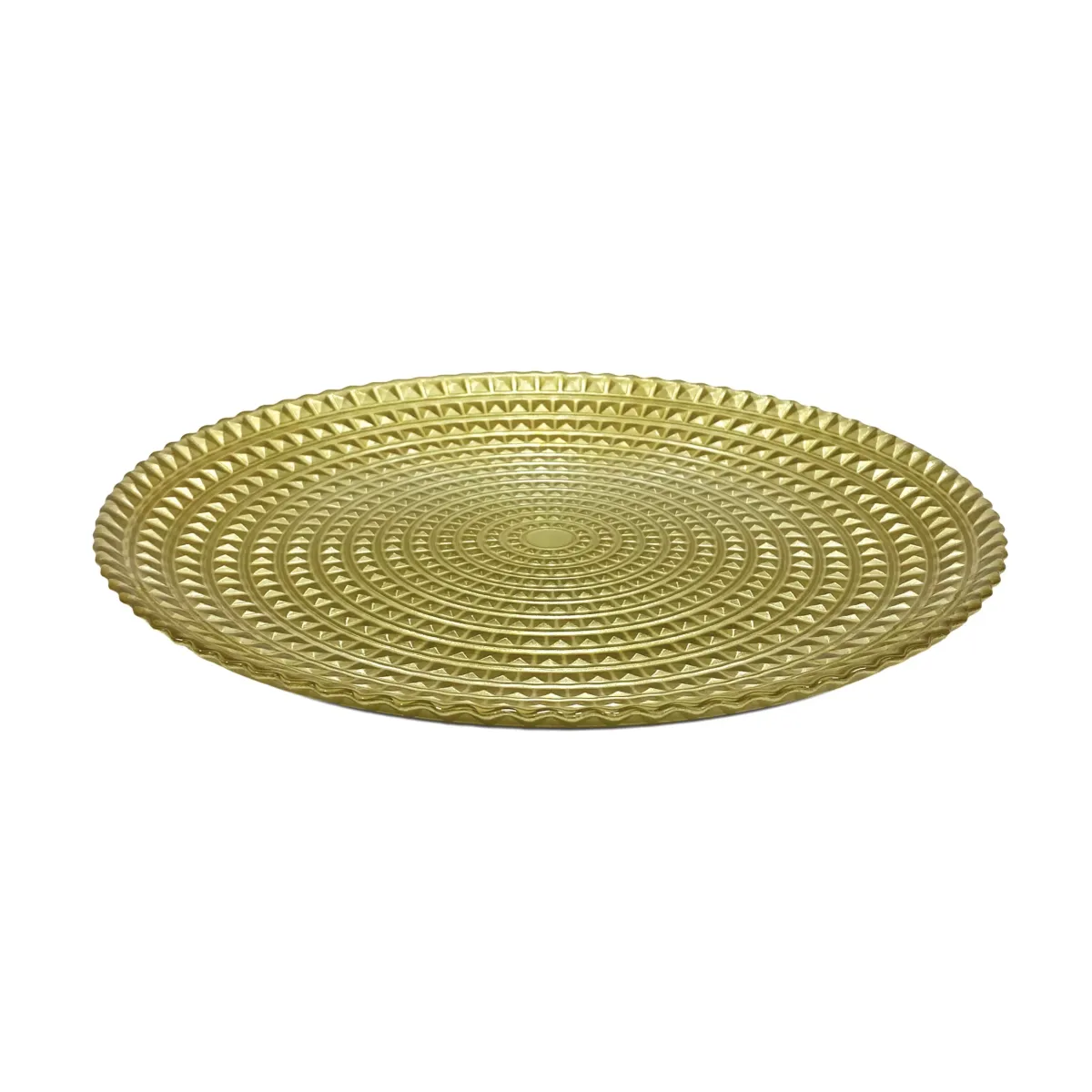 Metallic Gold Mini Squares Plate – Glimmering Elegance for Your Treats!