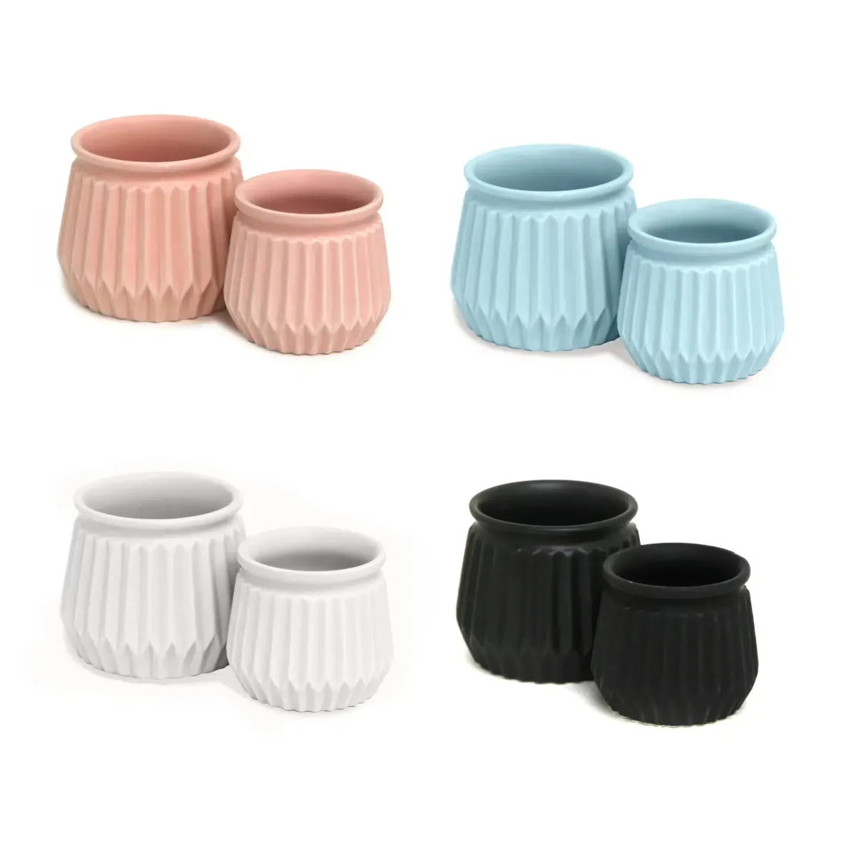 Matt Colors Short Vase