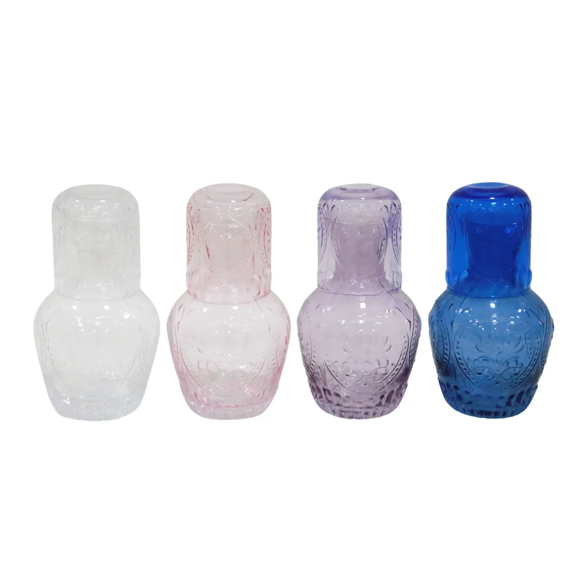 Vintage Glass Vase With Cover Cup