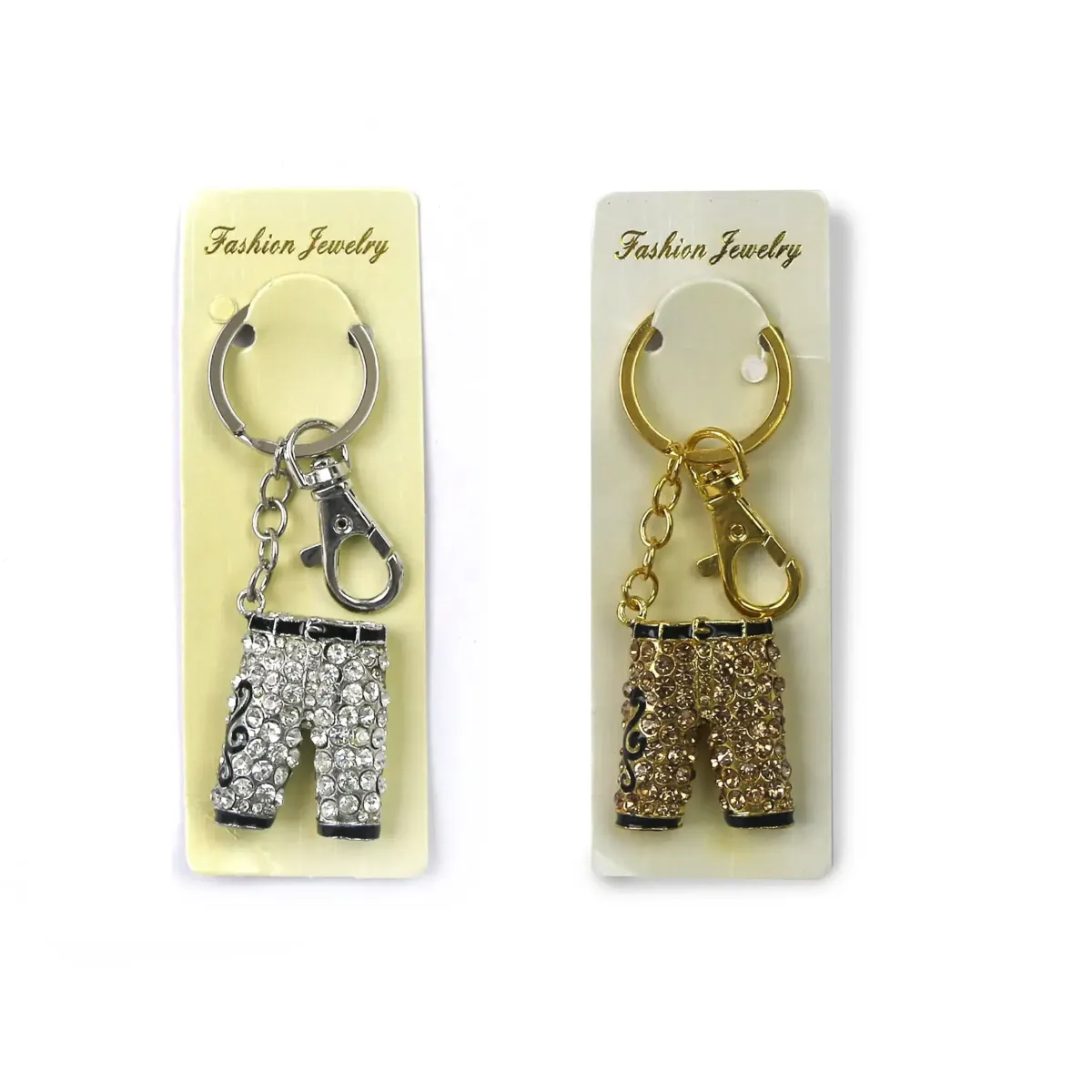 Rhinestone Pants Keychain for Elegant Style
