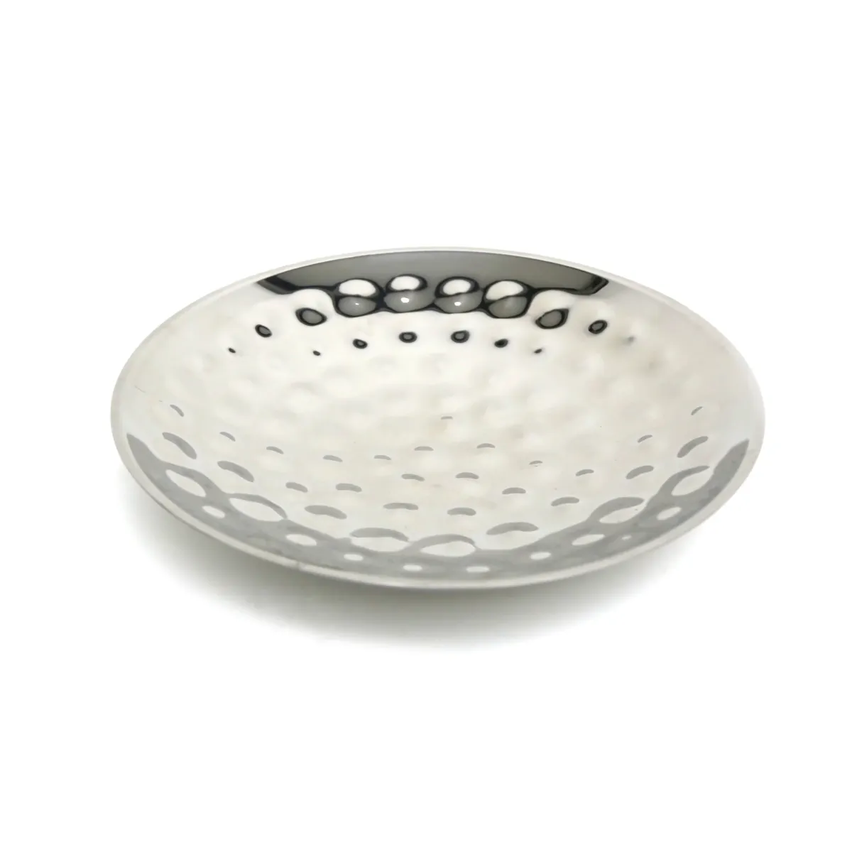 Silver Round Foil Double Stainless Steel Wall Bowl