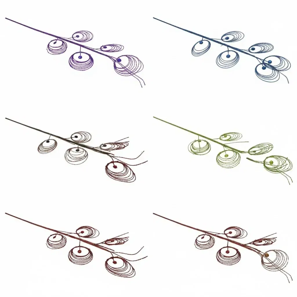 Glitter Tipped Berry Branch