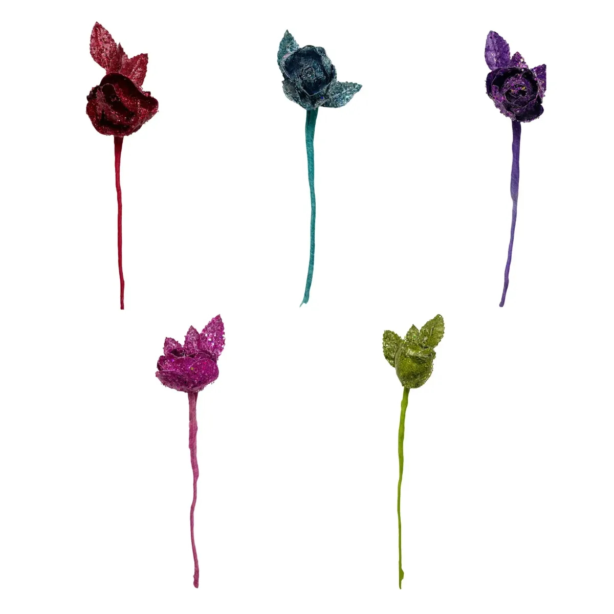 Mini Metallic Magnolia Motif Decoration