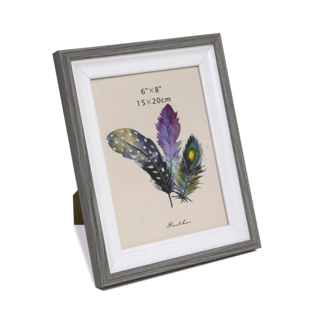 Zebrano With White Photo Frame