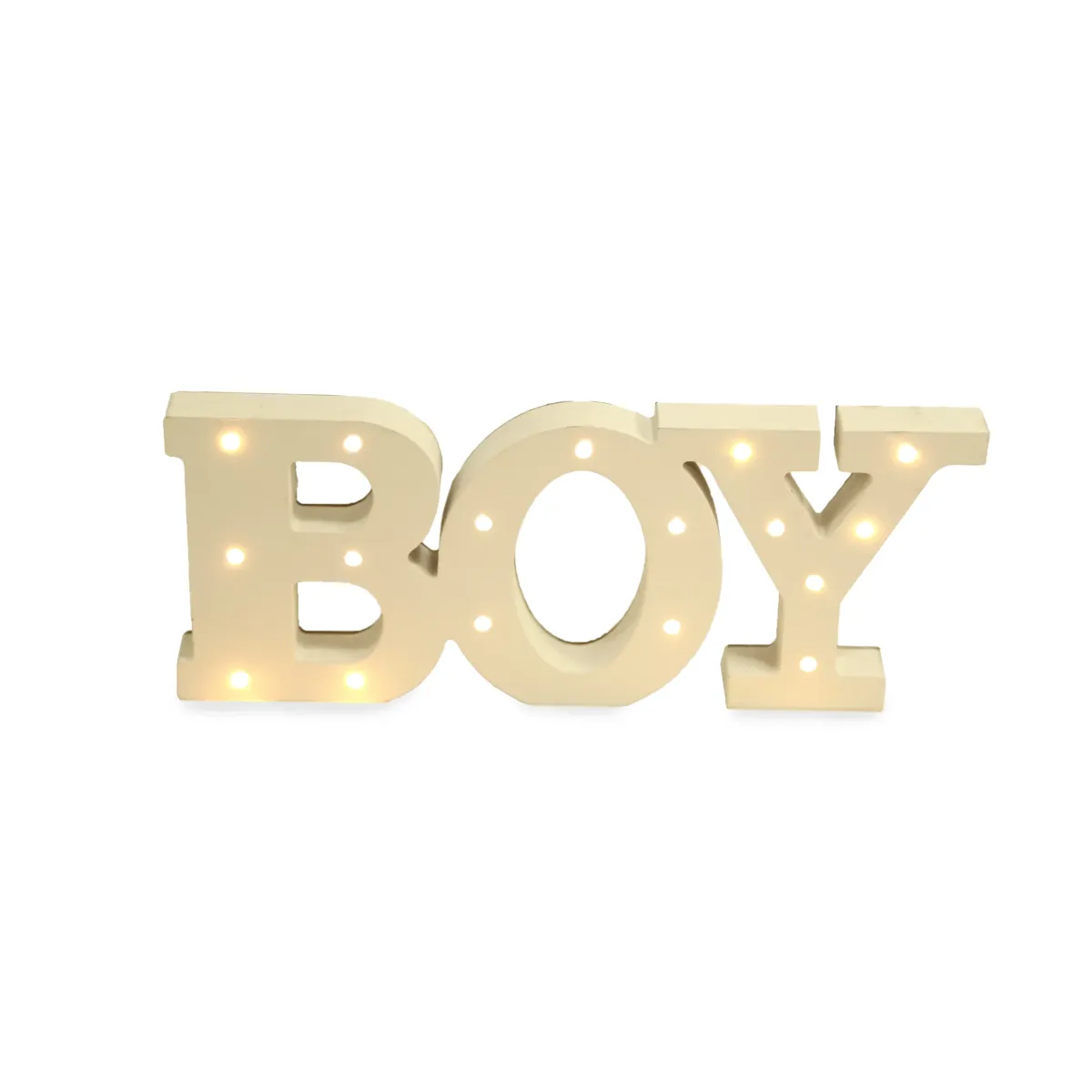 Boy 3D Word Wooden Led Light