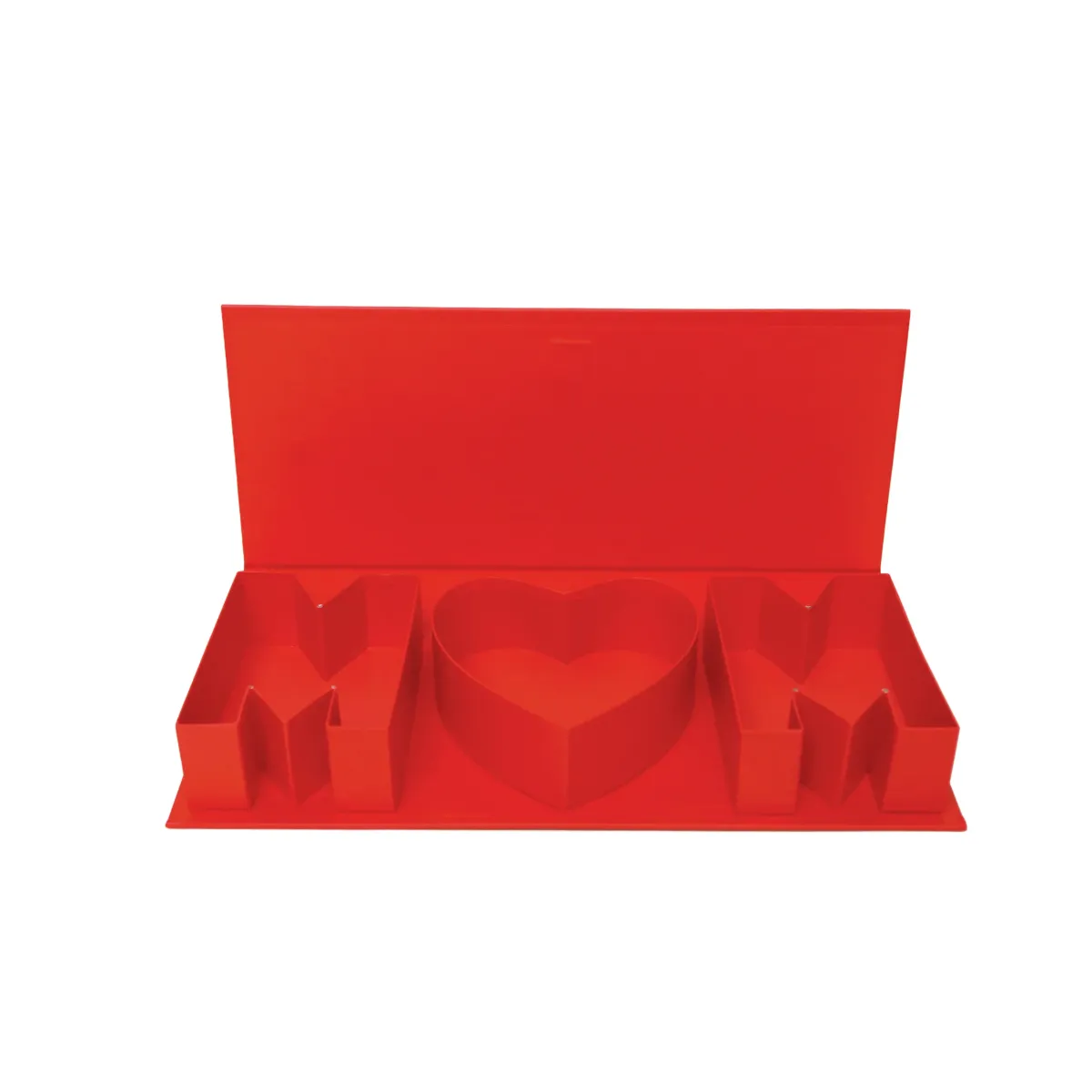 Red “MOM” Inside Open Top Carton Box