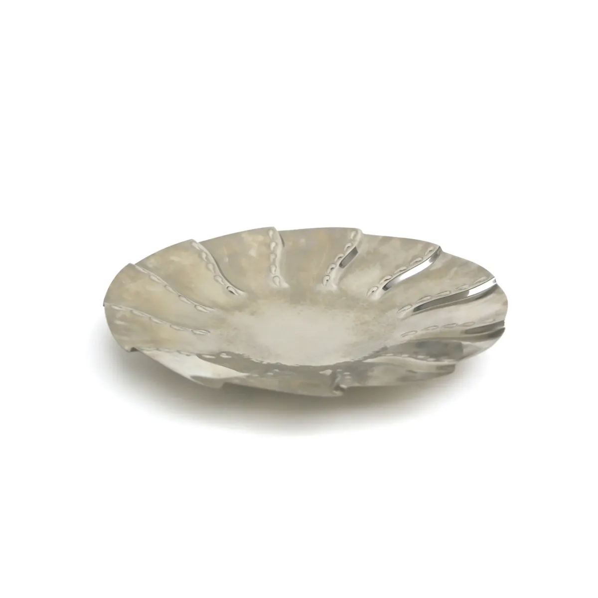 Silver Footed Alu Round Platter – Stylish Serveware