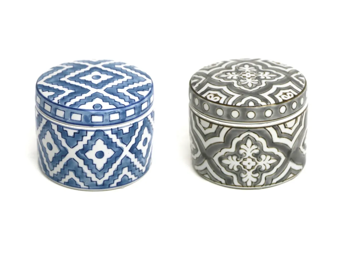 Ornament Round With Cover Box