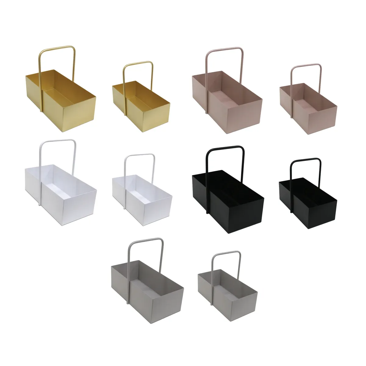 Rectangular Metal Box With Handle