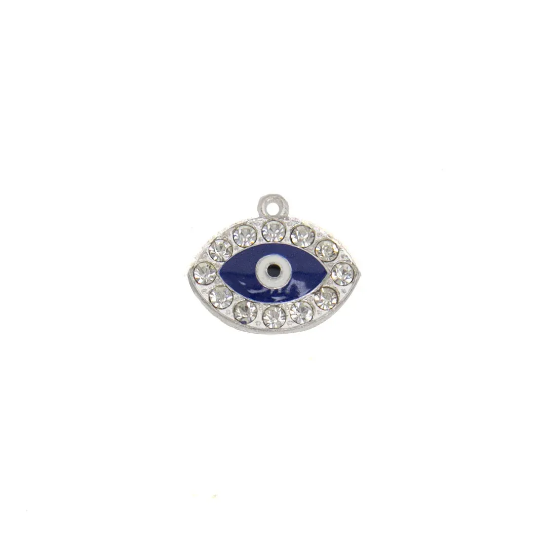 Strassed Blue Eye Pendant – A Sparkling Symbol of Protection and Style!